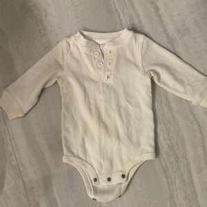 Koala Kids Cream Button-Up Bodysuit